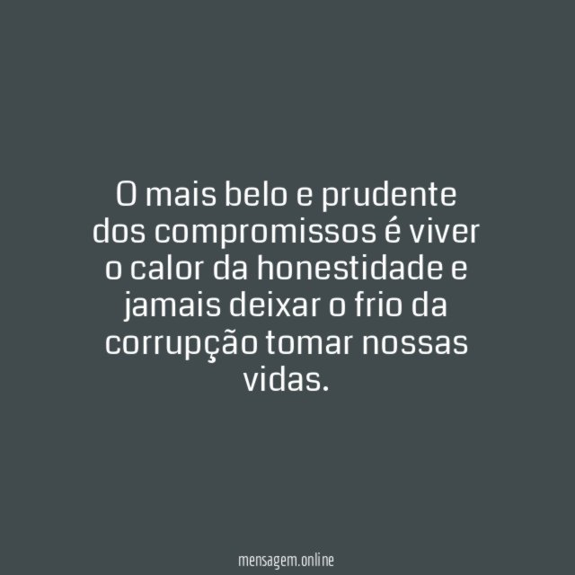 Calor da honestidade