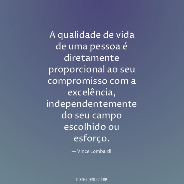 Qualidade de vida