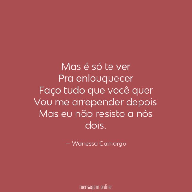 Não resisto