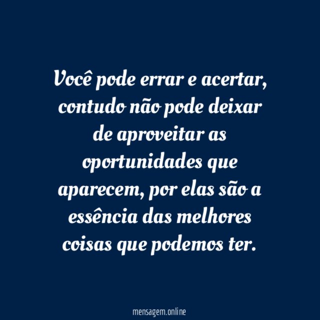 Errar e acertar