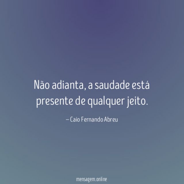 Não adianta