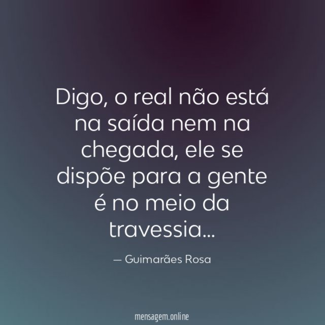 Meio da travessia