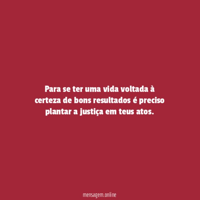Plantar a justiça