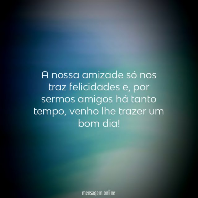 A nossa amizade