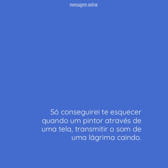 Nunca conseguirei te esquecer