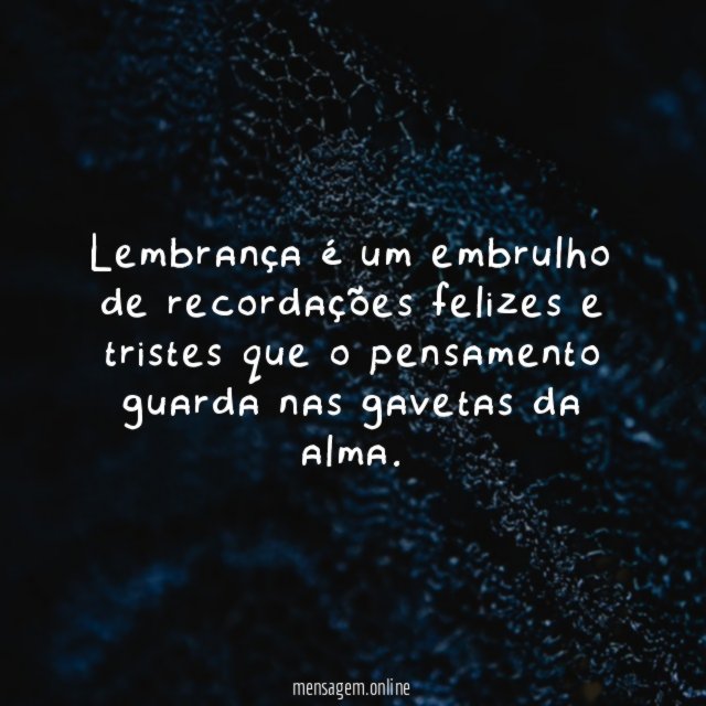 Embrulho de recordações
