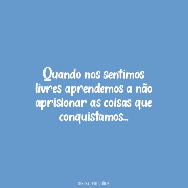 Nos sentimos livres