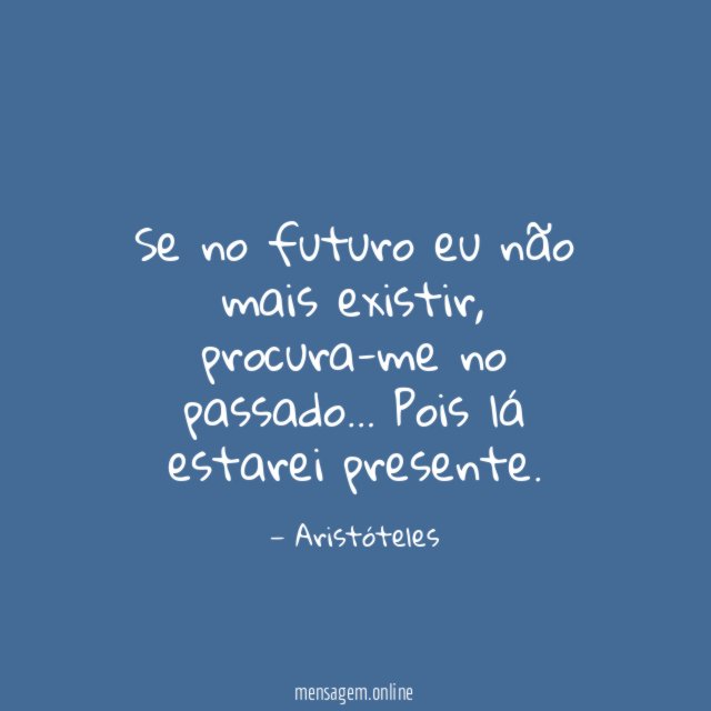 Procura-me no passado