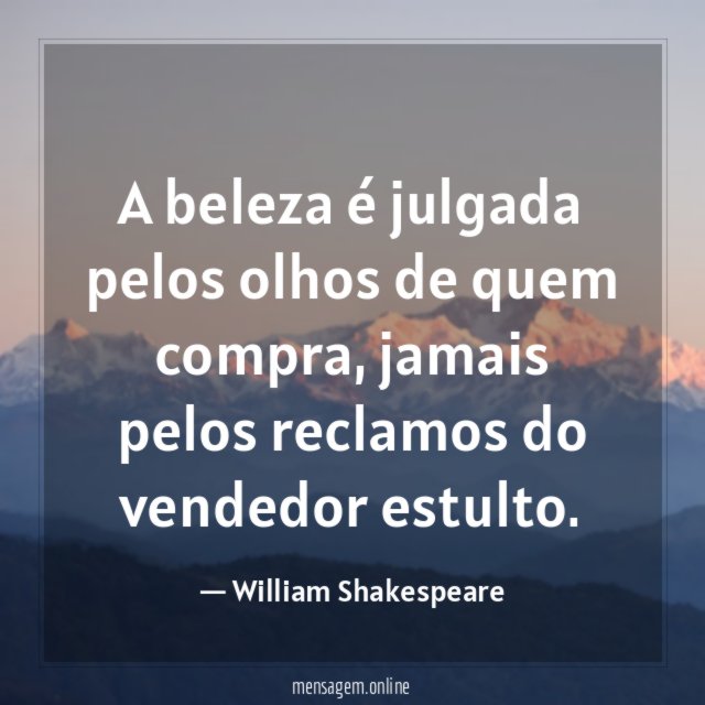 A beleza é…