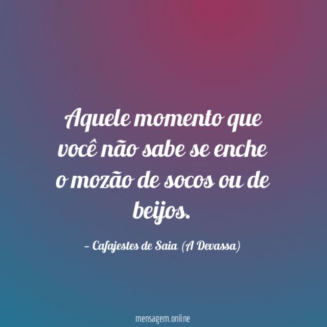 Aquele momento que você não sabe se enche