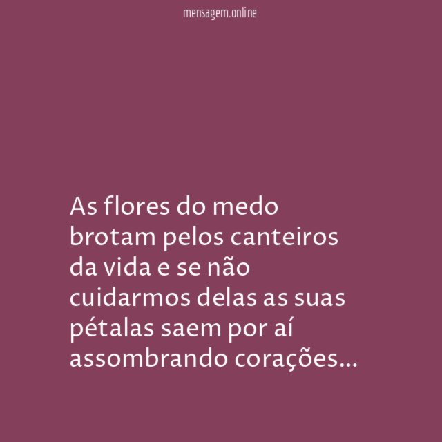 Flores do medo
