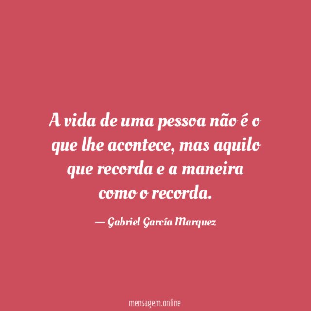 Vida de uma pessoa