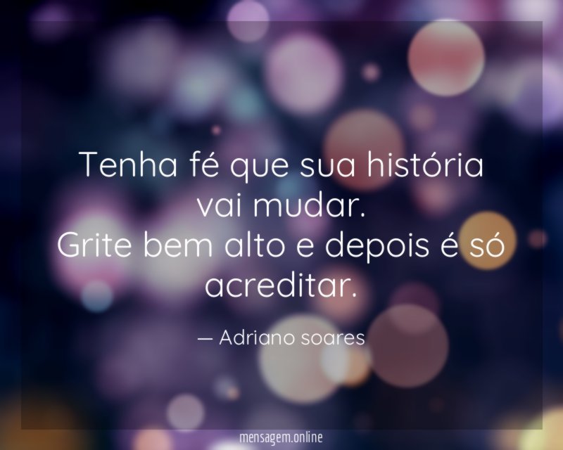 Sua história