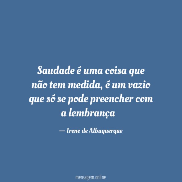 Não tem medida