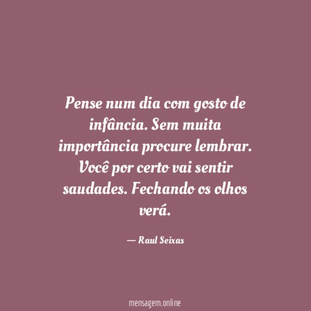 Gosto de infância
