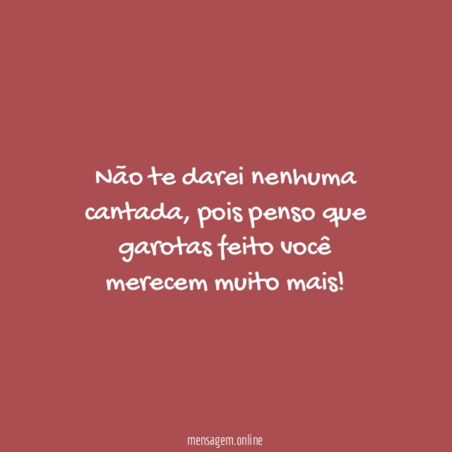 Nenhuma cantada