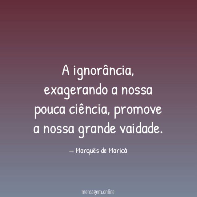 A ignorância