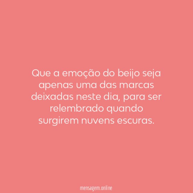 Emoção do beijo