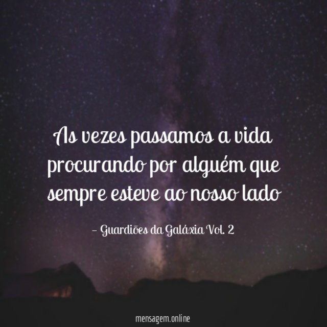 As vezes passamos a vida procurando por alguém