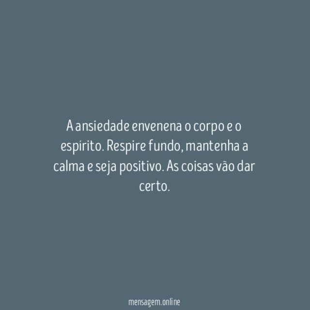 As coisas vão dar certo