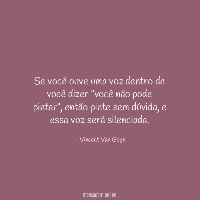 Não ouça os seus medos!
