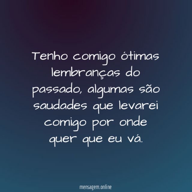 Ótimas lembranças