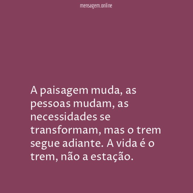 Mudanças