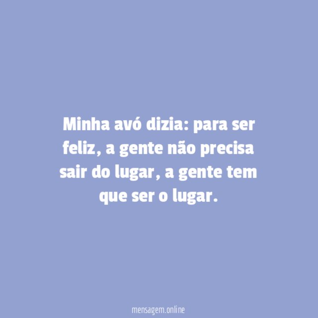 O segredo da felicidade