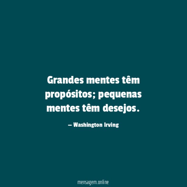 Propósitos e desejos