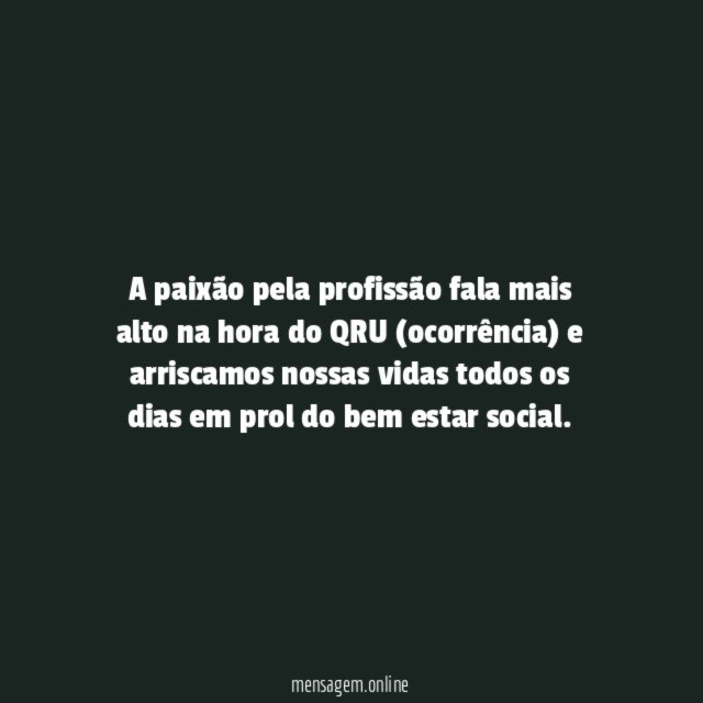 Paixão pela profissão