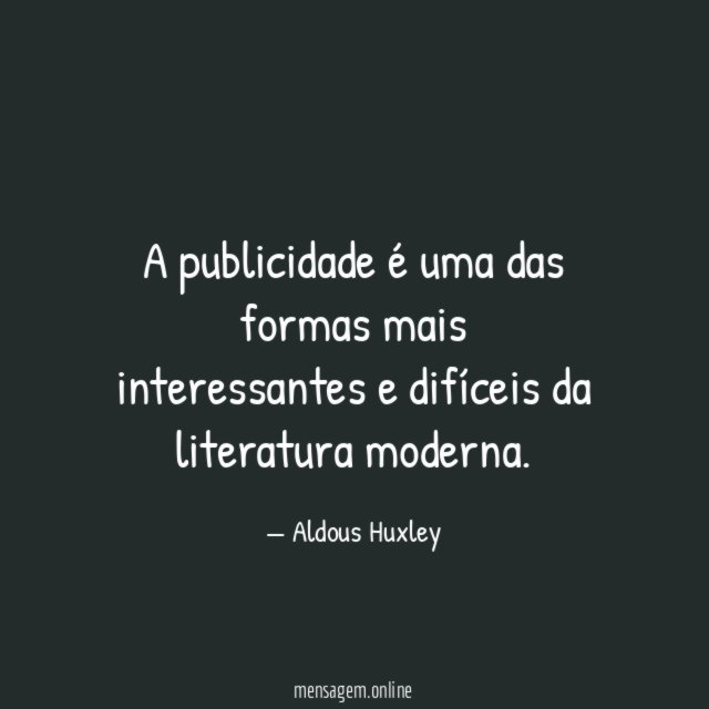 A publicidade é