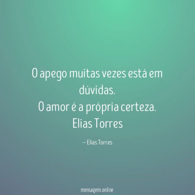 O apego muitas vezes está em dúvidas