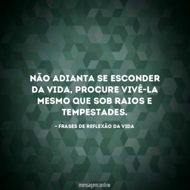 Não adianta