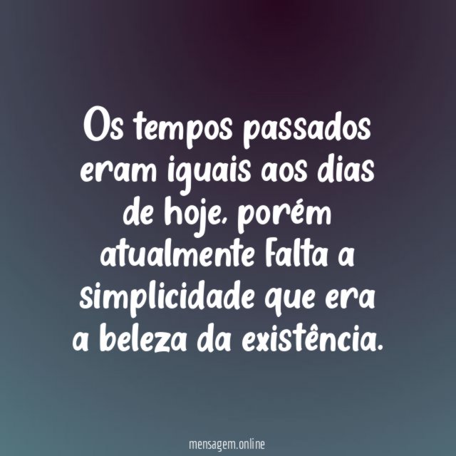 Tempos passados