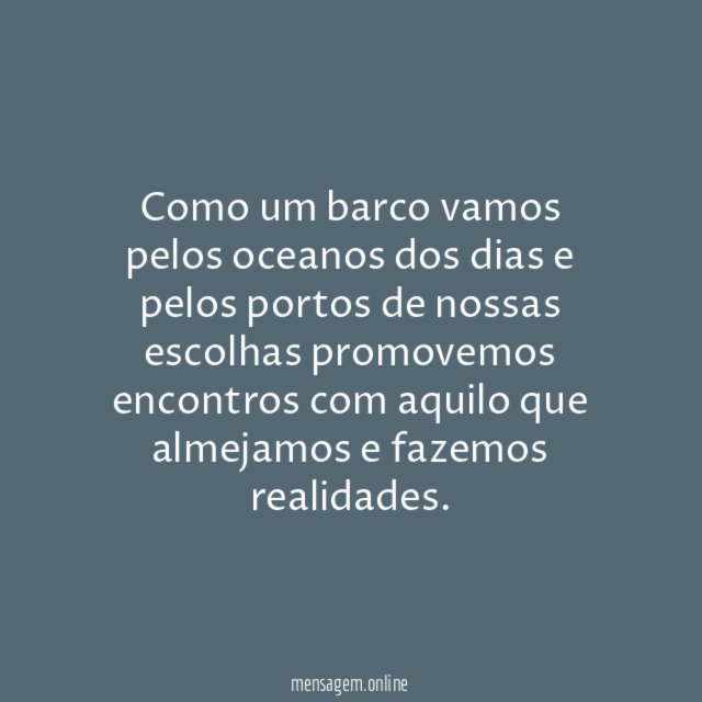 Como um barco