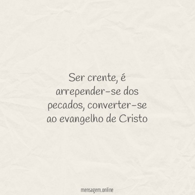 Ser Cristão