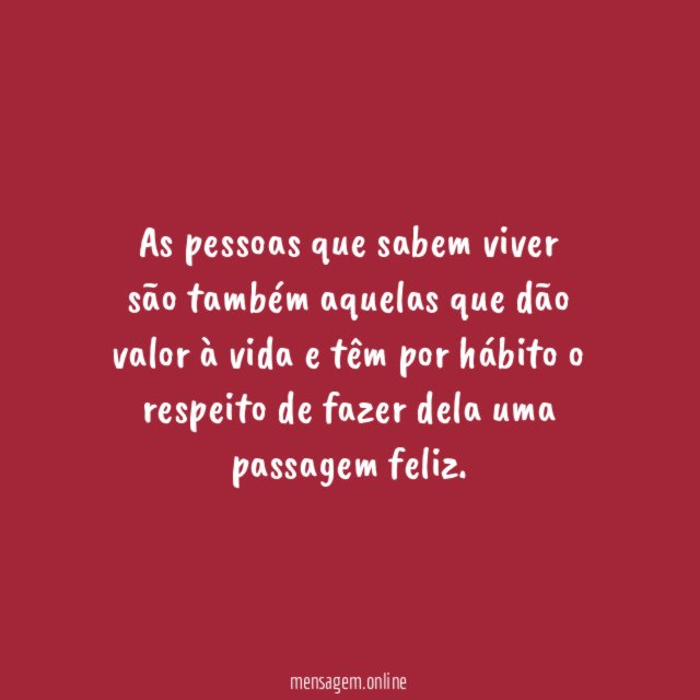 Uma passagem feliz