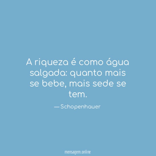 A riqueza é…