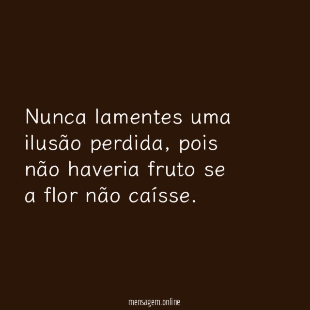 Nunca lamentes