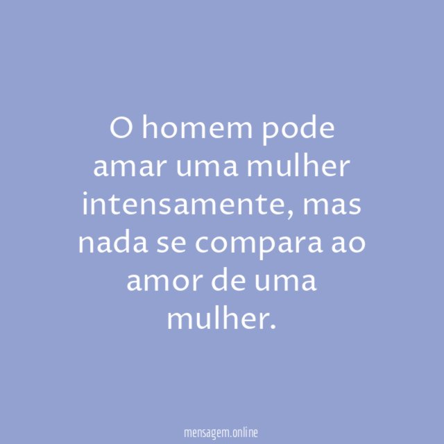 Amor de uma mulher