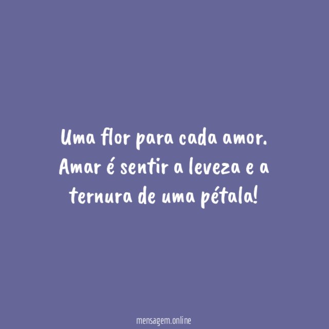 Flores para amar