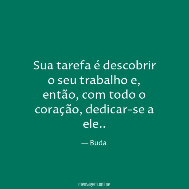 Dedique-se com o coração