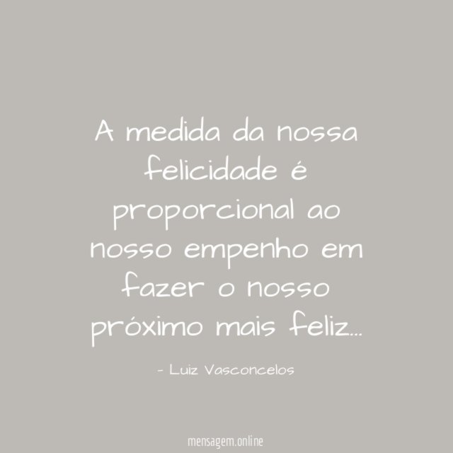Medida da felicidade
