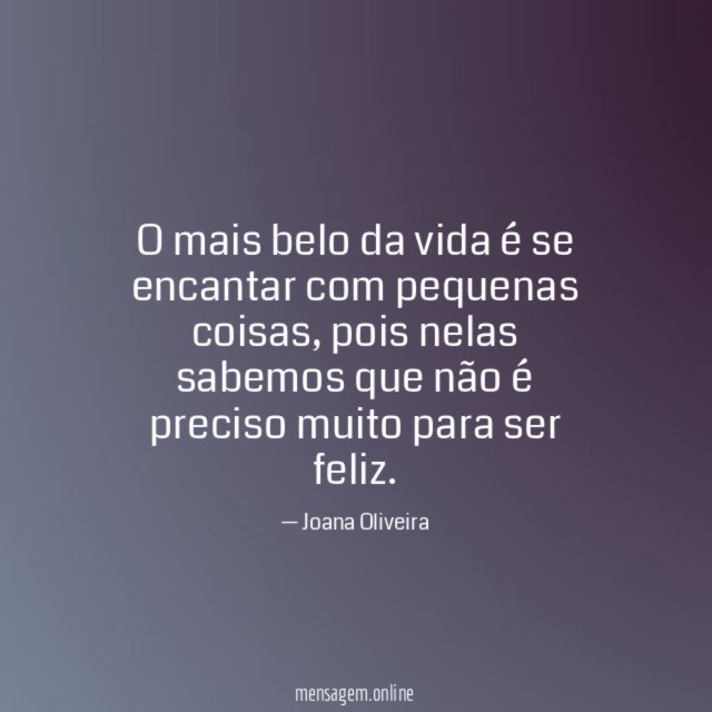 Pequenas coisas