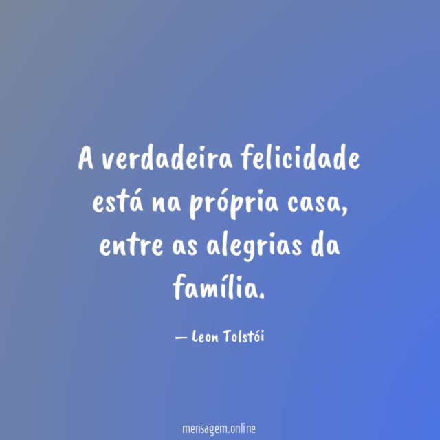 A verdadeira felicidade