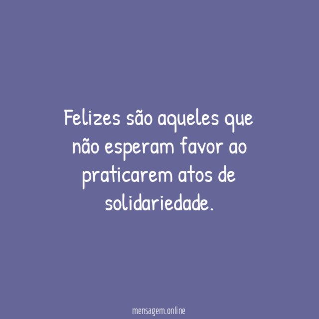 Atos de solidariedade