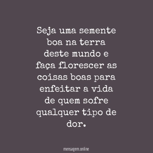 Semente boa