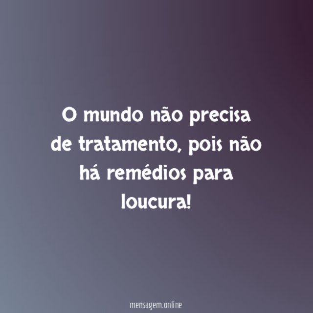 Não há remédios