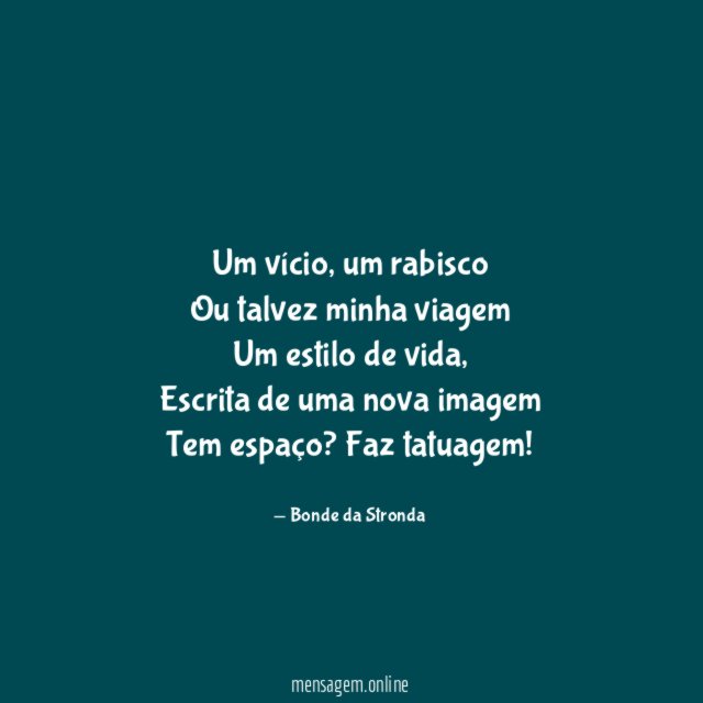Tem Espaço? Faz Tatuagem!