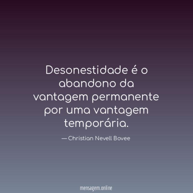 Desonestidade é…